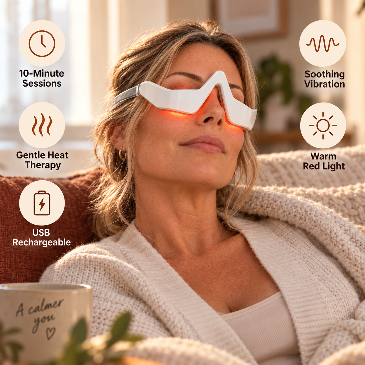 Solace Glow - Red Light Eye Massager