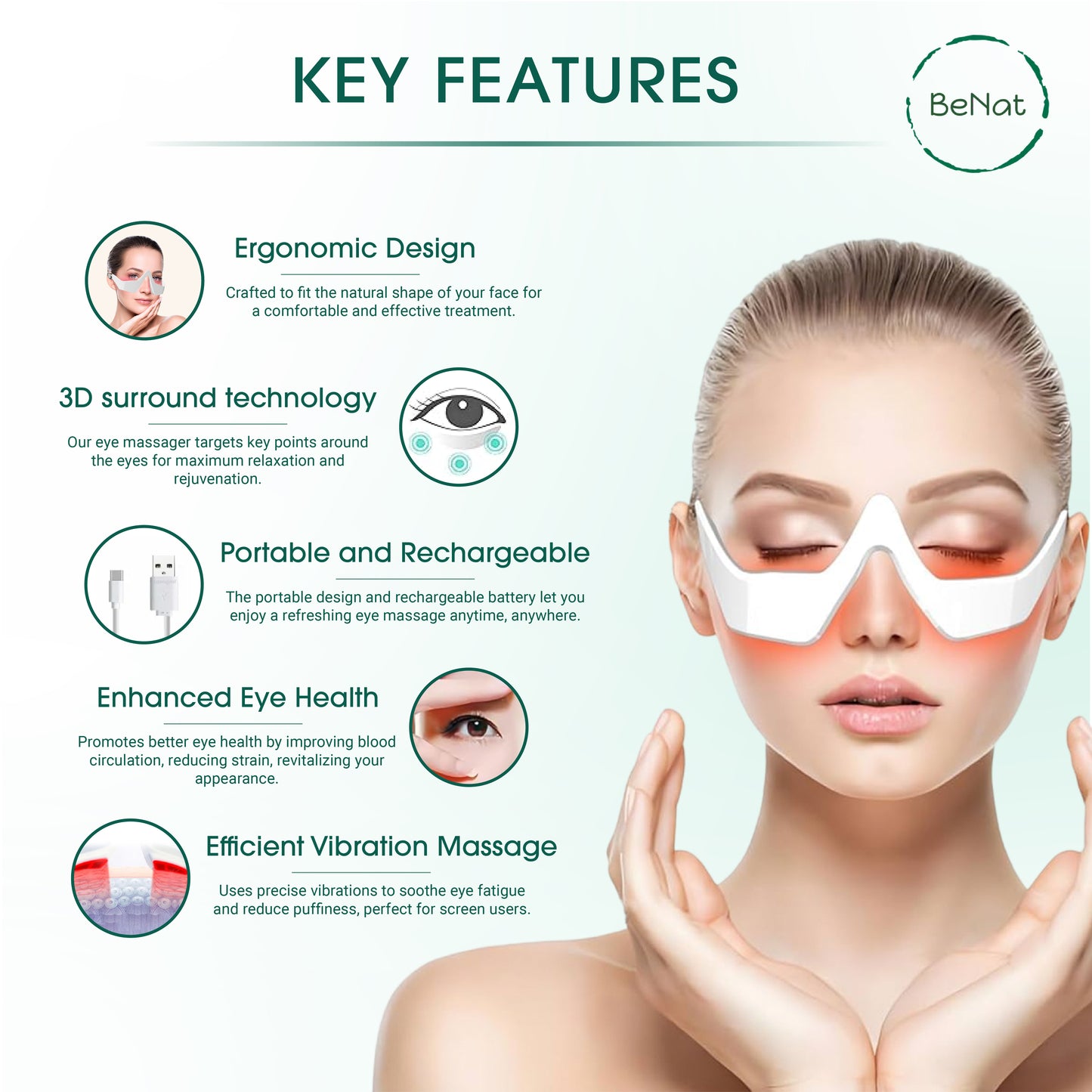 Solace Glow - Red Light Eye Massager