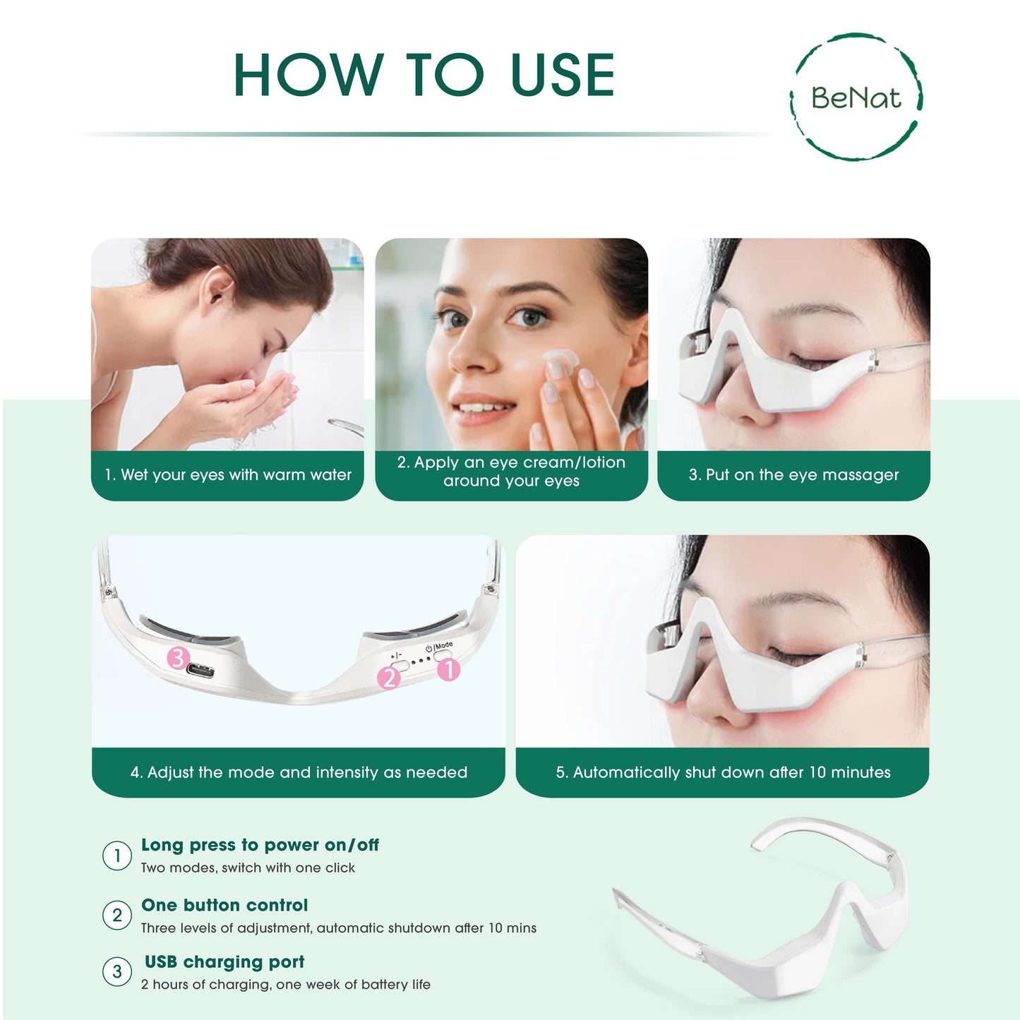 Solace Glow - Red Light Eye Massager