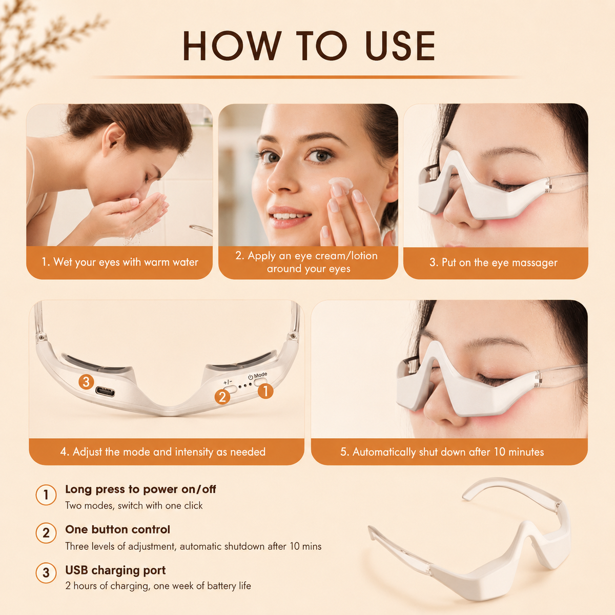 Solace Glow - Red Light Eye Massager